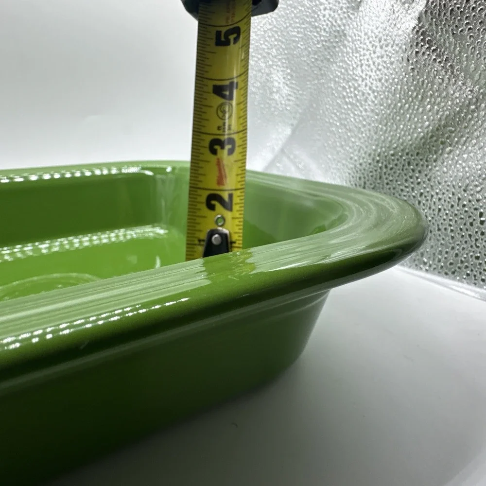 HOMER LAUGHLIN FIESTAWARE Shamrock Green Square Baker  Pottery Baking Pan
